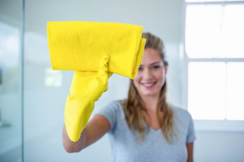 Close-up of carpet stain removal in a Brent home